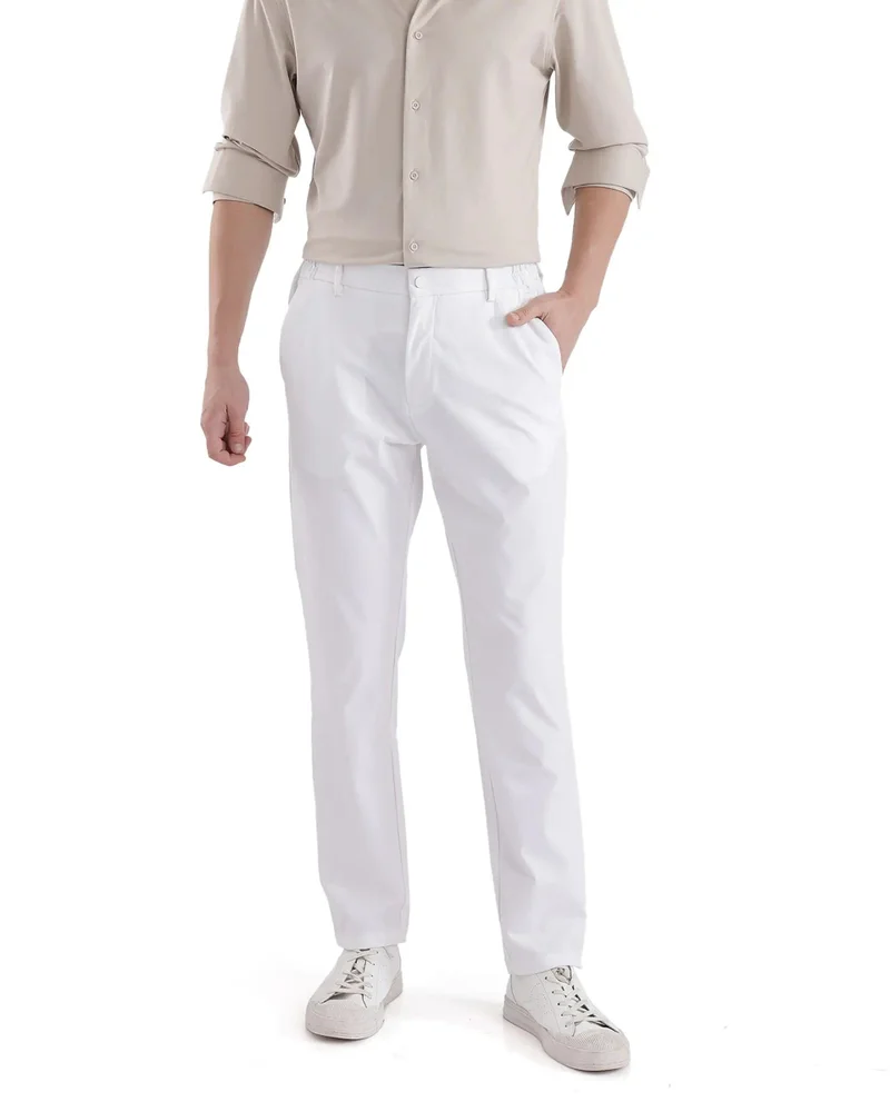 Rare Rabbit Men's 8-Way Stretch Trousers