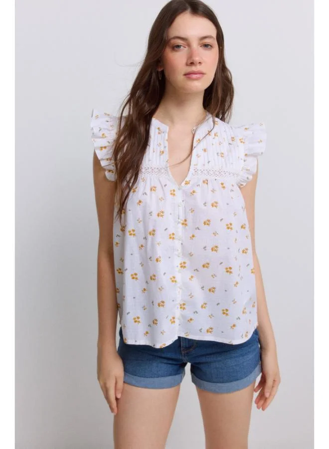 Springfield Romantic pleated blouse