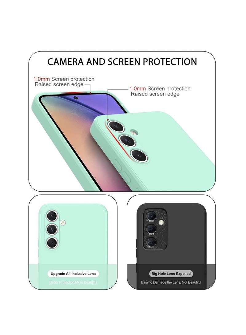 general 2 Pack Soft Silicone Cases For A54 5G 6.4-Inch Best Grade Drop Protection】 【Anti-Scratch Microfiber Lining】 Shockproof For A54 (Light Green) - Image 2