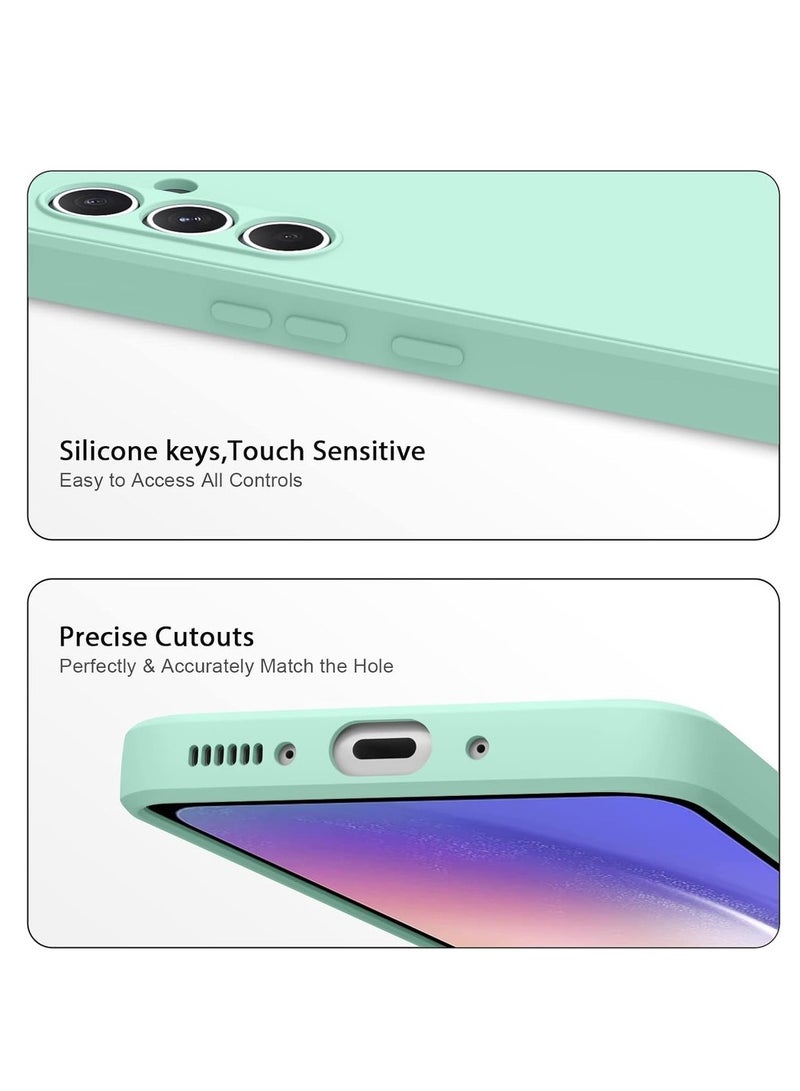 general 2 Pack Soft Silicone Cases For A54 5G 6.4-Inch Best Grade Drop Protection】 【Anti-Scratch Microfiber Lining】 Shockproof For A54 (Light Green) - Image 3