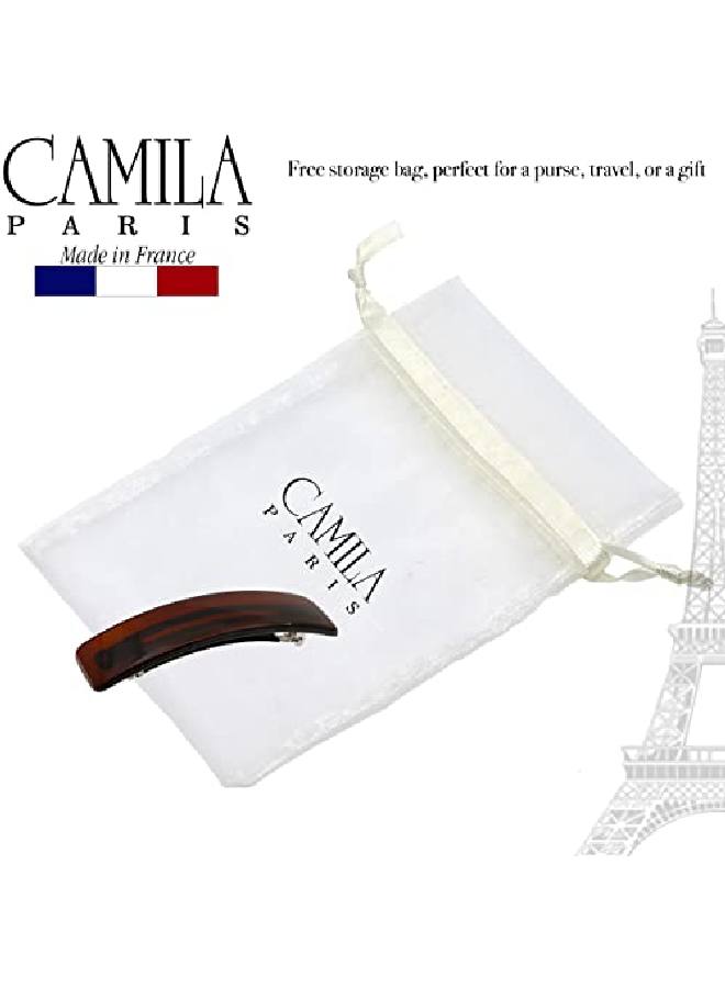 CAMILA Paris Cp1475 French Hair Barrette Clip For Girls Rubberized Automatic Clasp Strong Hold Grip Hair Clips For Women No Slip And Durable Styling Girls Hair Accessories Made In France - Image 5