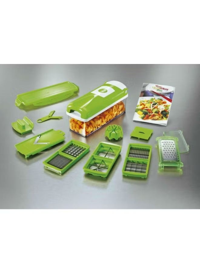 نايسر دايسر قطاعة الخضار والفواكه 12 في 1 متعددة الألوان - Image 1