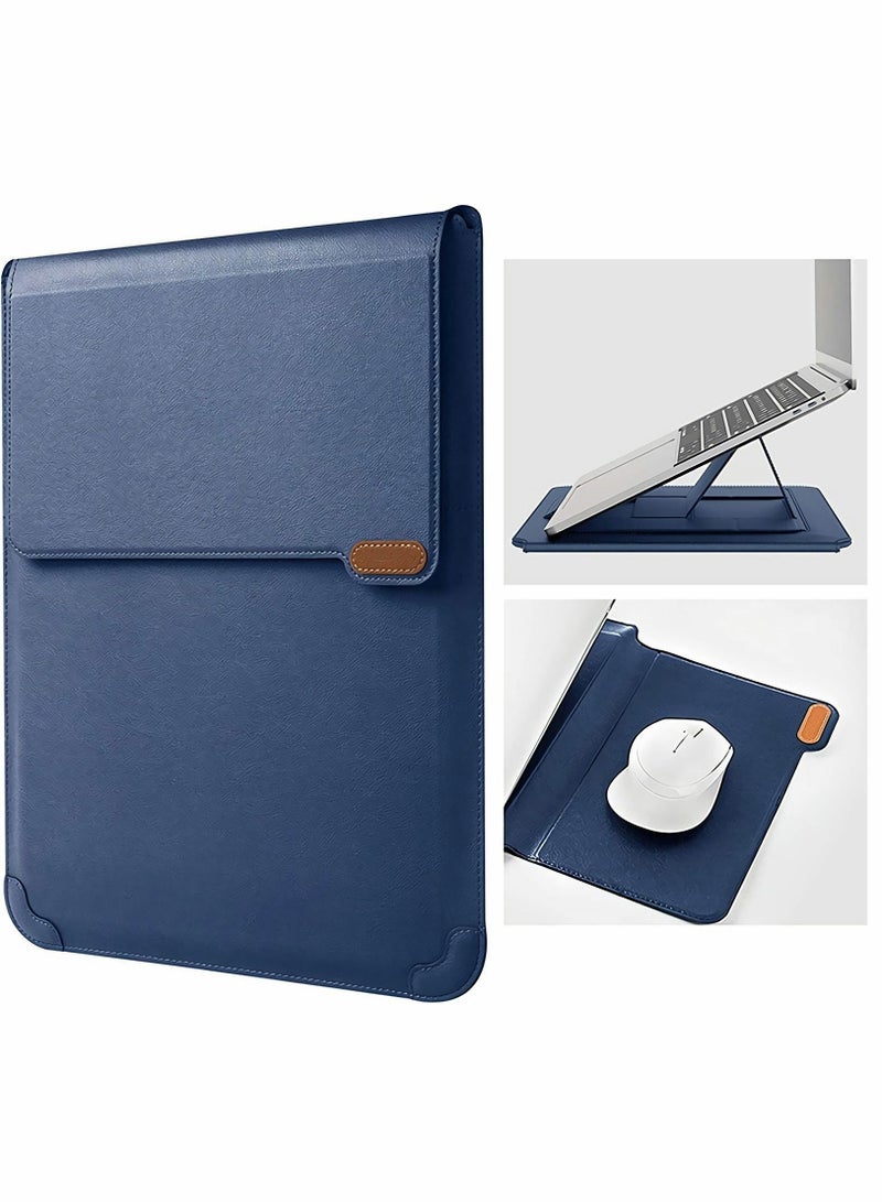 Laptop Sleeve Case Stand Adjustable, Computer Shock 15.6 inch Resistant Bag with Mouse Pad for MacBook Pro 16"/15" 15.6" Dell Lenovo HP Asus Acer Samsung Sony  - Image 1