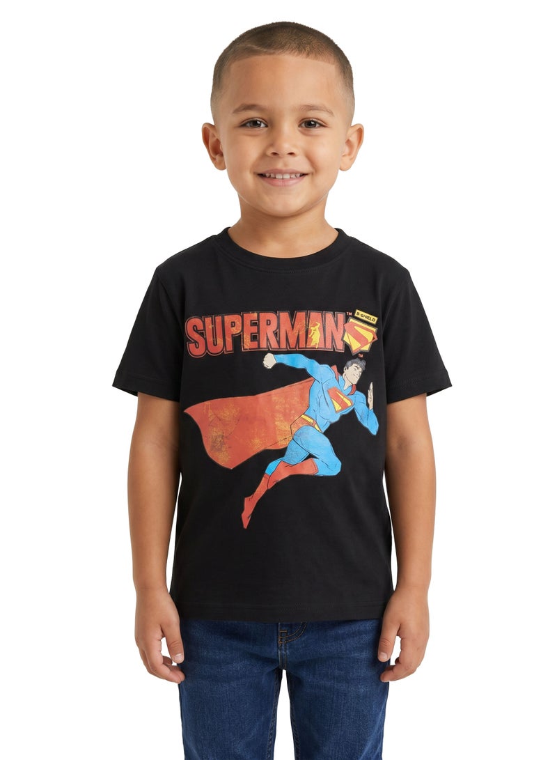 Warner Bros. Toddler Boys Superman 3-Piece Set – 2 T-Shirts & 1 Jogger - Image 2