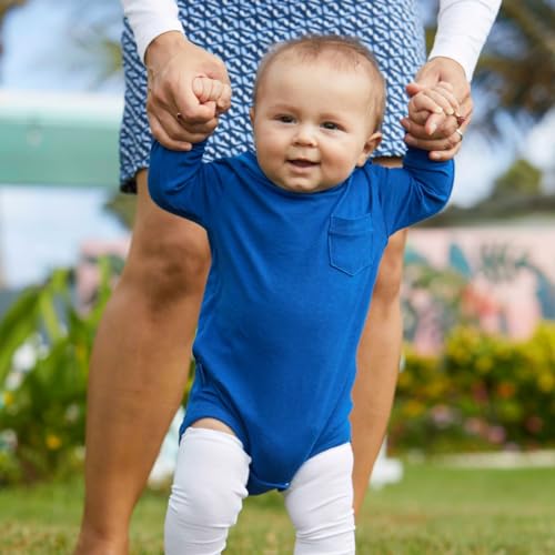 UV SKINZ UPF 50+ Baby Boys' Hooded Sunzie - Navy Blue - 6/12m - Image 3