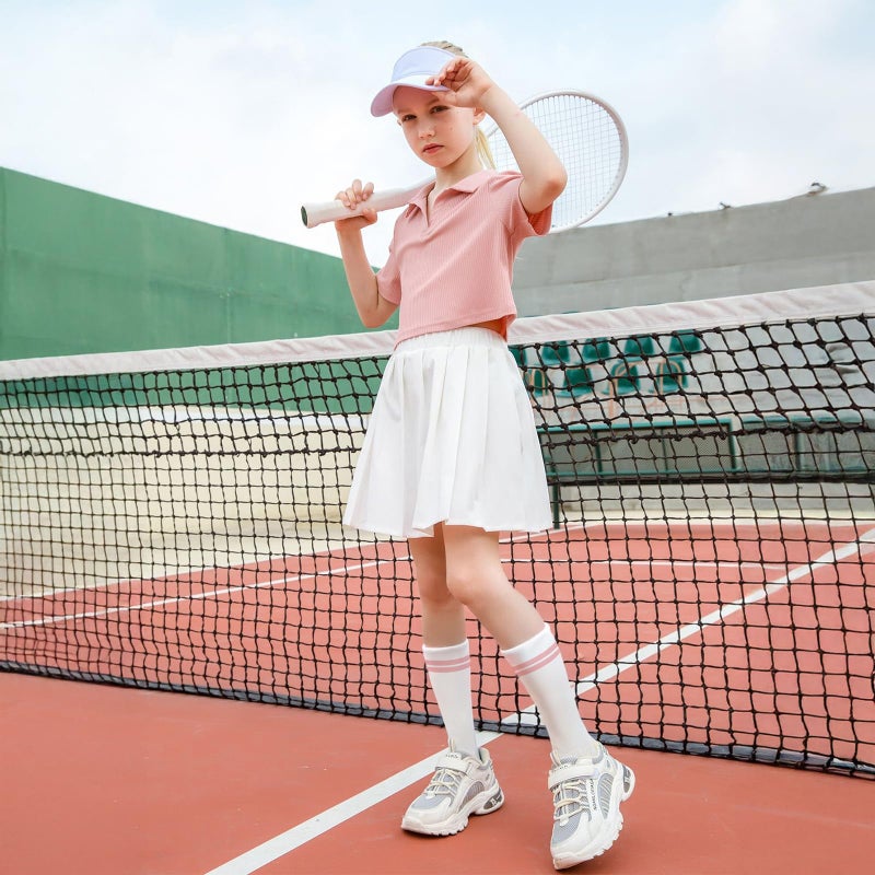 Comfoex 10 Pairs Girls Crew Cotton Socks Athletic Calf Striped Soft Casual Socks For Kids 4-6 6-8 8-10 Years Old - Image 2