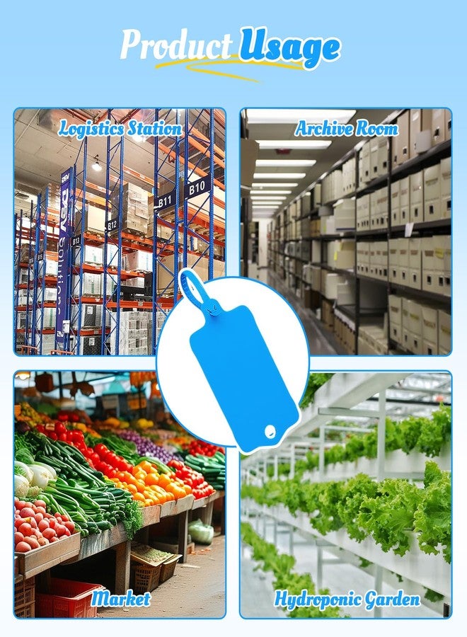 Gaahkai 200PCS Plastic Tags with Zip Tie for Labeling, 2.56 x 1.49in Waterproof Label Tags - Image 5
