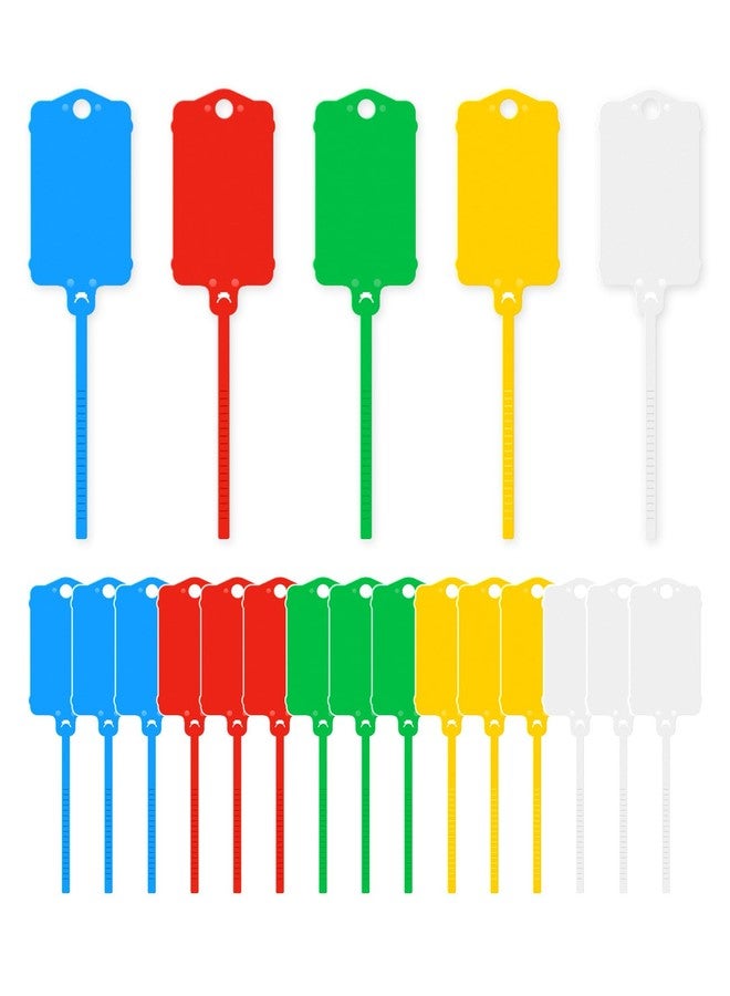 Gaahkai 200PCS Plastic Tags with Zip Tie for Labeling, 2.56 x 1.49in Waterproof Label Tags - Image 1