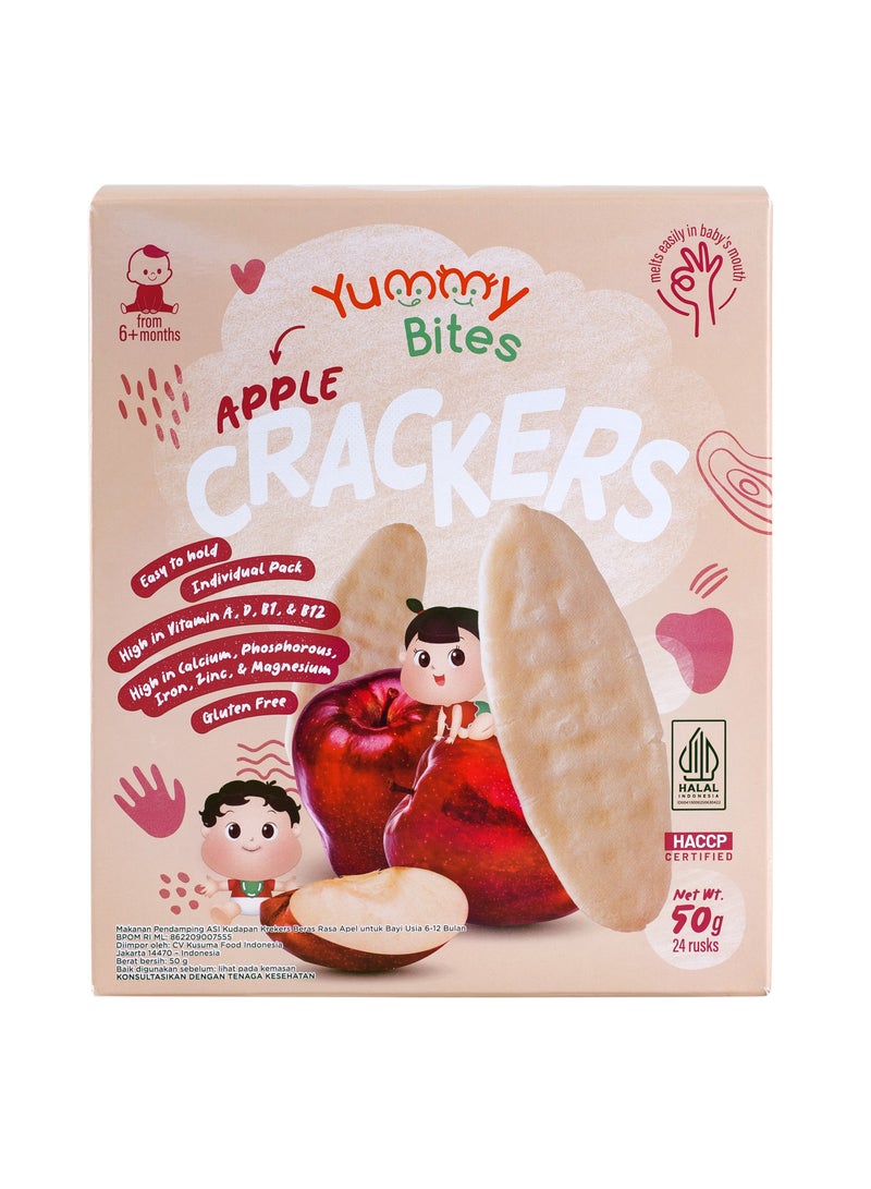 Yummy Bites Rice Cracker Apple - Image 1