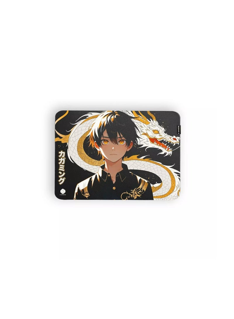 Gaming Mousepad Glide Drakon Size M 350 x 250 x 3MM Waterproof with Anti Slip Rubber Base