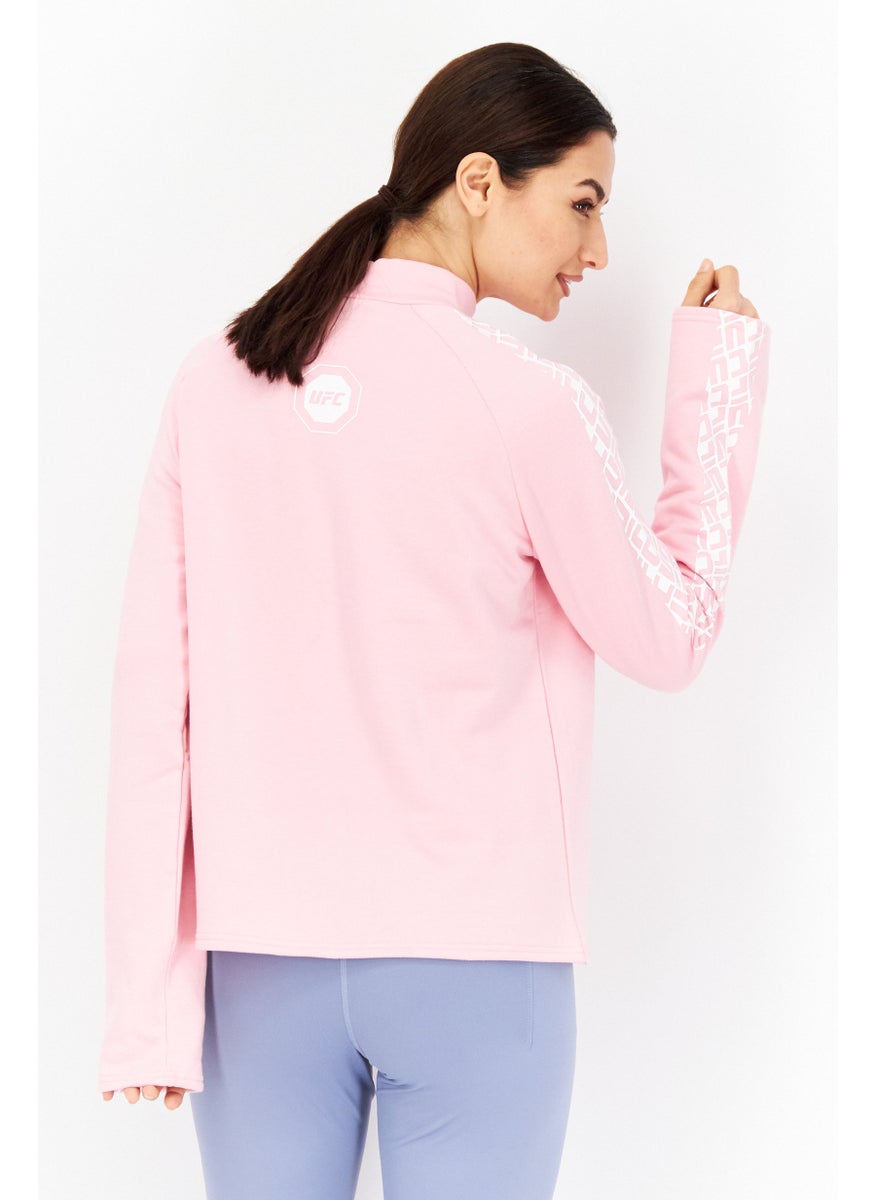 Ufc Women Sportswear Fit Long Sleeves Running Sweatshirt, Pink  - Image 4