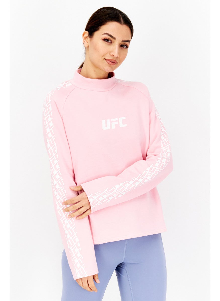 Ufc Women Sportswear Fit Long Sleeves Running Sweatshirt, Pink  - Image 1
