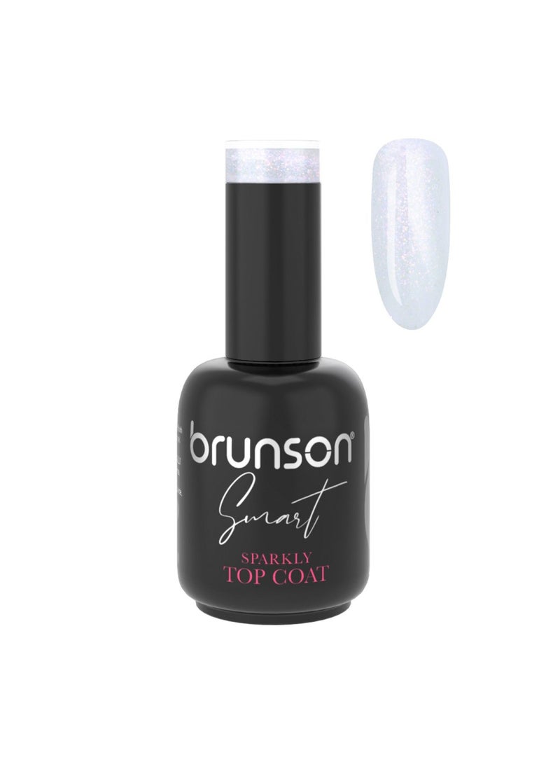 brunson Sparkly Top Coat Gel Nail Polish 15ml-BSSTCP