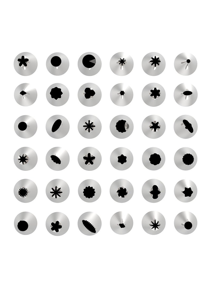 72 قطعة خط أنابيب صقيع نصائح تزيين الكيك أدوات كريم كيس كعكة فوهة محول حلوى حلوى الخبز - Image 2