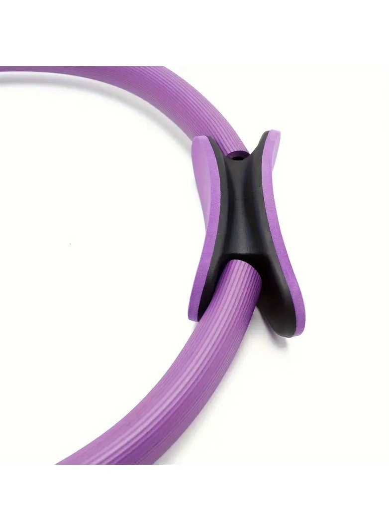 Gonice 1pc Yoga Stretching Circle With Double Handle, Multifunctional Pilates Ring, Fitness Supplies - Image 3