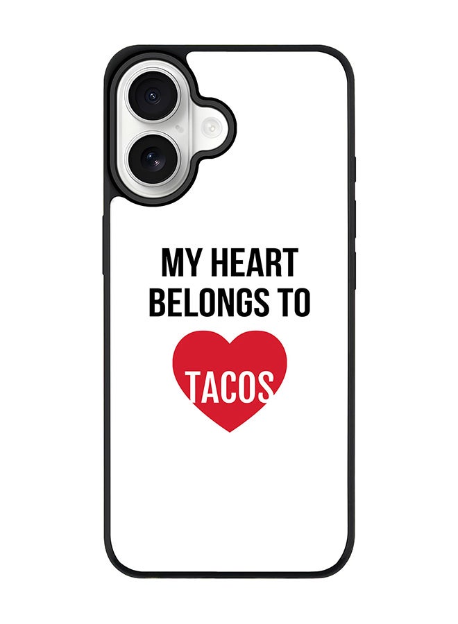Stylizedd iPhone 17 Case, [Compatible with MagSafe] Slim Magnetic cover Phone Case iPhone 17 -My heart belongs to tacos - Image 1