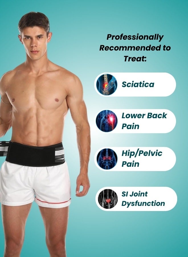 Al Aras - Sacroiliac SI Joint Support Belt – Adjustable Back Brace for Sciatica, Pelvic & Lumbar Pain Relief - Image 2