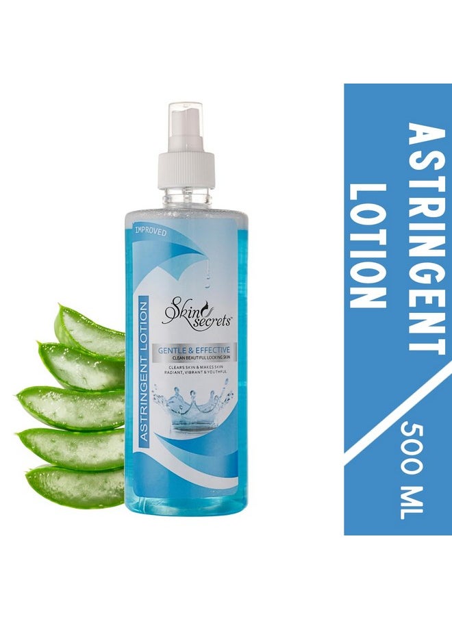 Skin Secrets - Astringent Lotion With Aloe Vera & Cucumber Extract| 500Ml, Blue - Image 1