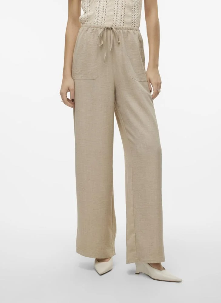 VERO MODA Drawstring Wide Leg Pant