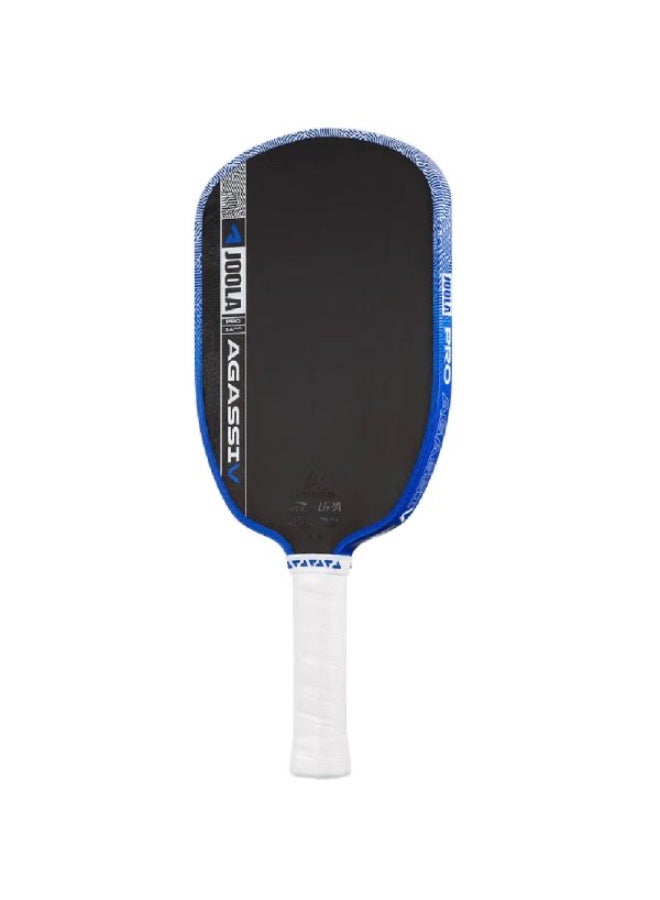 JOOLA Agassi Pro V Pickleball Paddle – Andre Agassi Royal Blue 14mm | Carbon Fiber Surface | KineticFrame Tech | Lightweight Power Paddle | USAPA Approved - Image 3