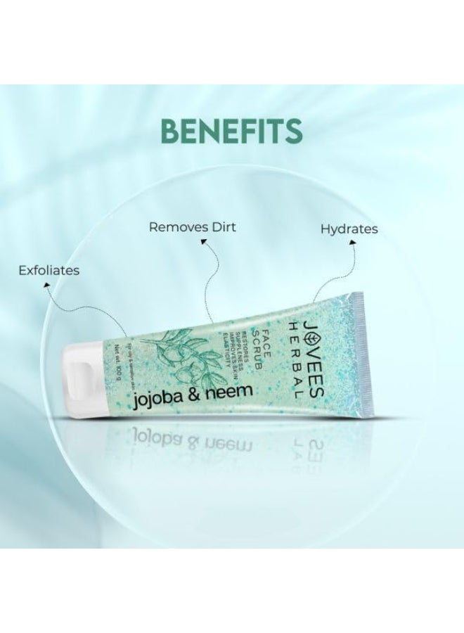 Jovees Jojoba and Neem Face Scrub 100ml - Image 4