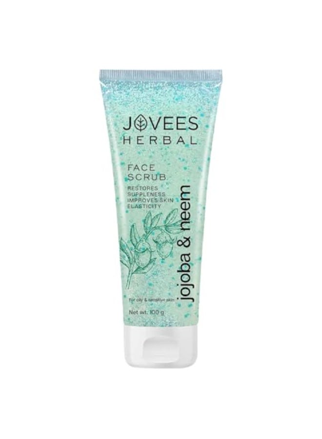 Jovees Jojoba and Neem Face Scrub 100ml - Image 1