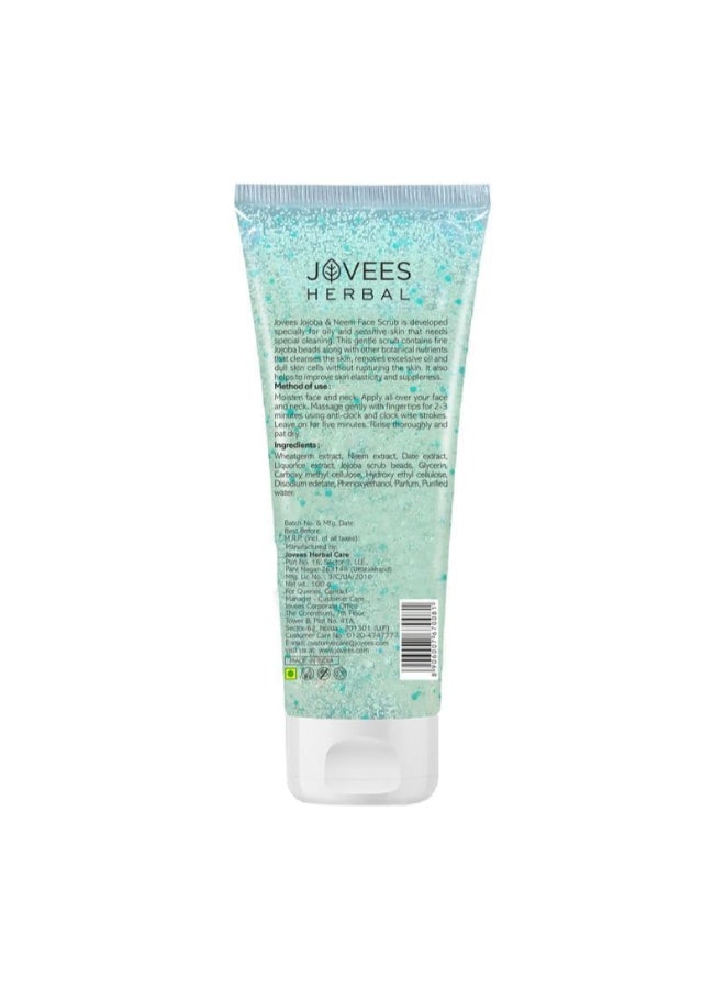 Jovees Jojoba and Neem Face Scrub 100ml - Image 3