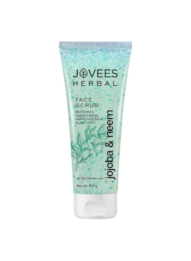 Jovees Jojoba and Neem Face Scrub 100ml - Image 2