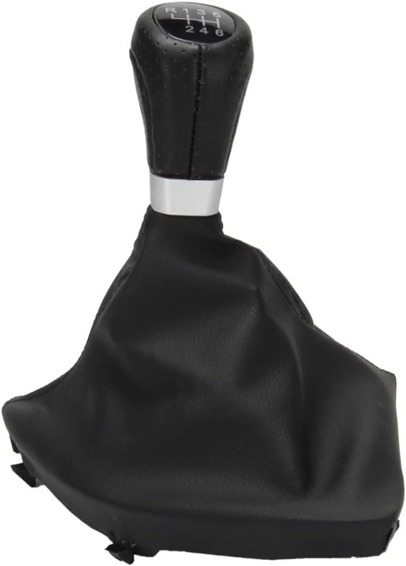 DEMULAX 6 Speed Manual Gear Shift Knob with Gaiter Boot Cover - Image 1