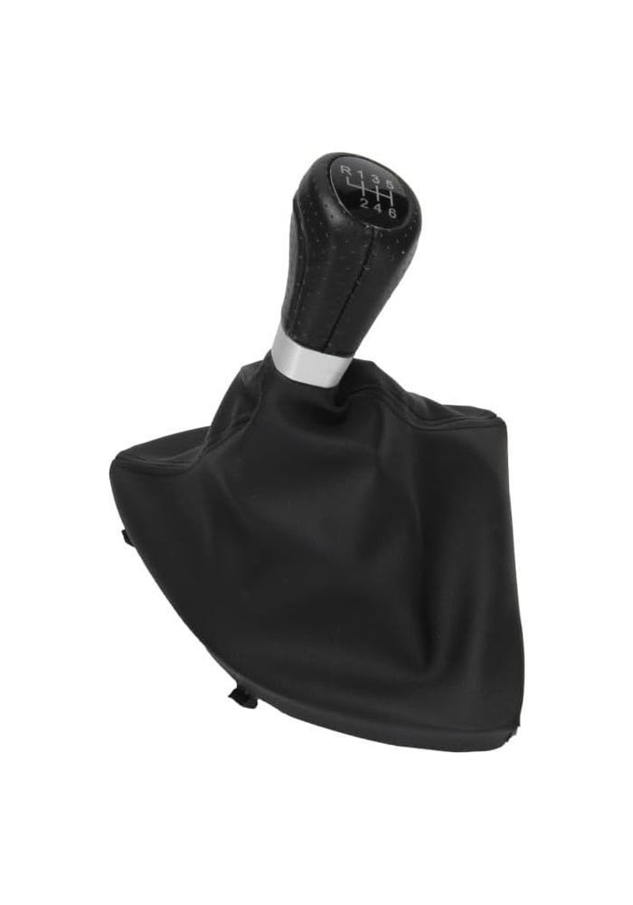 DEMULAX 6 Speed Manual Gear Shift Knob with Gaiter Boot Cover - Image 3
