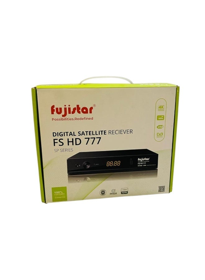 فوجي ستار جهاز استقبال الأقمار الصناعية الرقمي Fujistar Ultra 4k HD 1080p من سلسلة SP، مناسب لمعدِّلات القنوات 16 وهوائي الطبق، 5000+ قناة PAL/NTSC، بحث تلقائي عن الشبكة FS HD-777 - Image 1