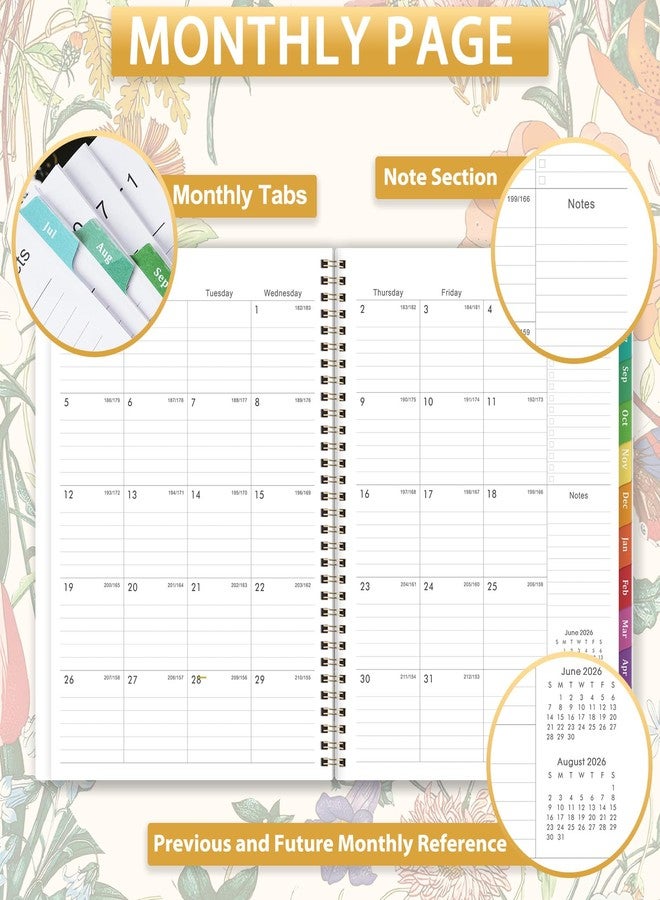 Lortarl Planner 2026-2027 - 2026-2027 Planner Weekly and Monthly from Jul. 2026 - Jun. 2027, Academic Planners with Colorful Tabs and Inner Pocket, 8.5" x 11" - Image 4