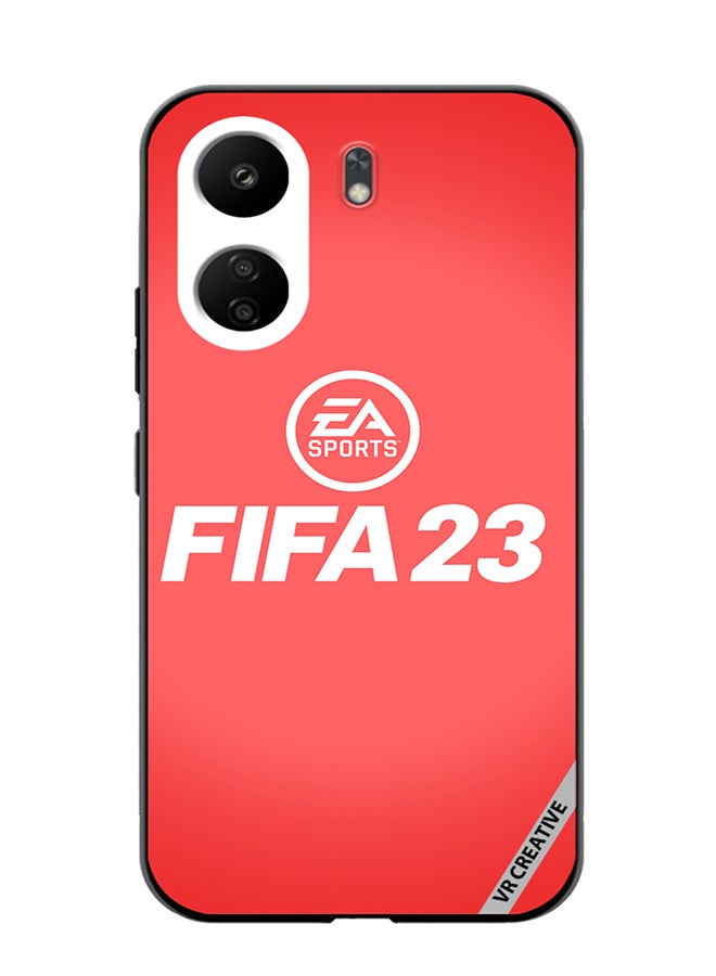 VR CREATIVE Protective Case Cover For Xiaomi Redmi 13C Fifa 23 Red Ea Design Multicolour - Image 1