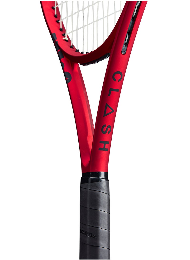 Wilson - Clash 100Ul V2 Tennis Racket, 16X19, Adults, Intermediate/ Advanced - Red/ Black - Image 1