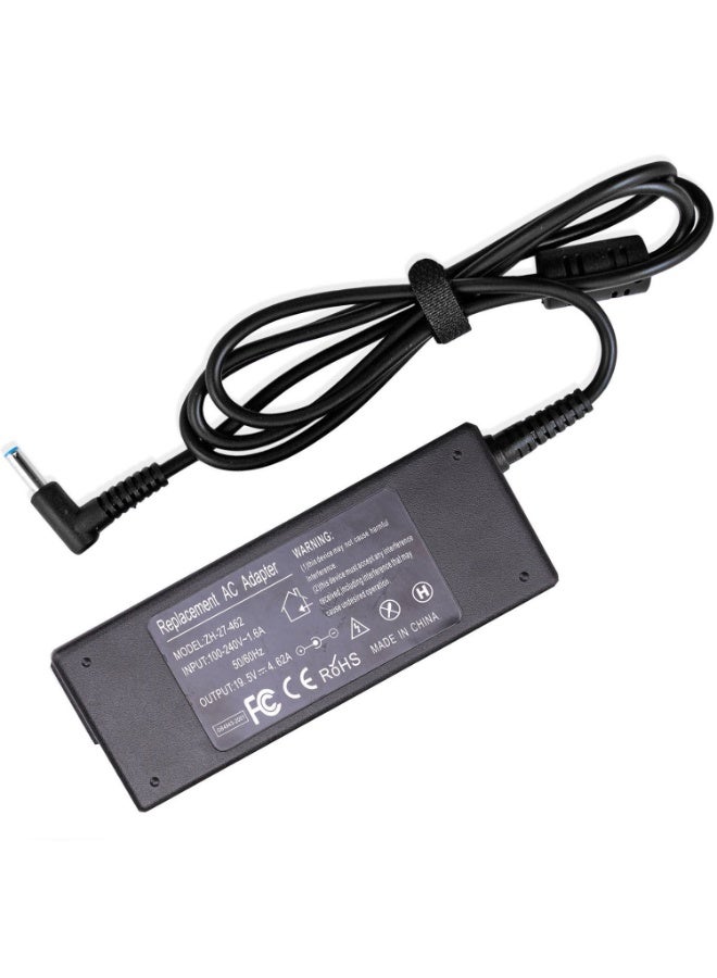 Lap-Tech Compatible HP Laptop Charger 19.5V 4.62A 90W (4.5×3.0mm Blue Tip) – Part Numbers 740015-001 / 710413-001 / PPP009C – Fits HP Spectre X360 13/15, Pavilion X360 11/13/14/15/17, Stream 11/13/14 - Image 1