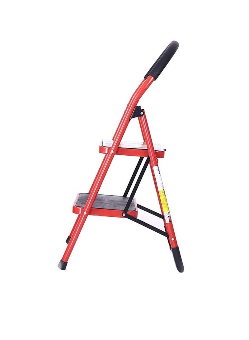 Lightweight 2 Step Folding Ladder,330lbs (Red)  - Image 2