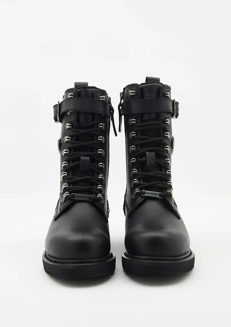 هارلي ديفيدسون Gladis Women's Black Leather Boots