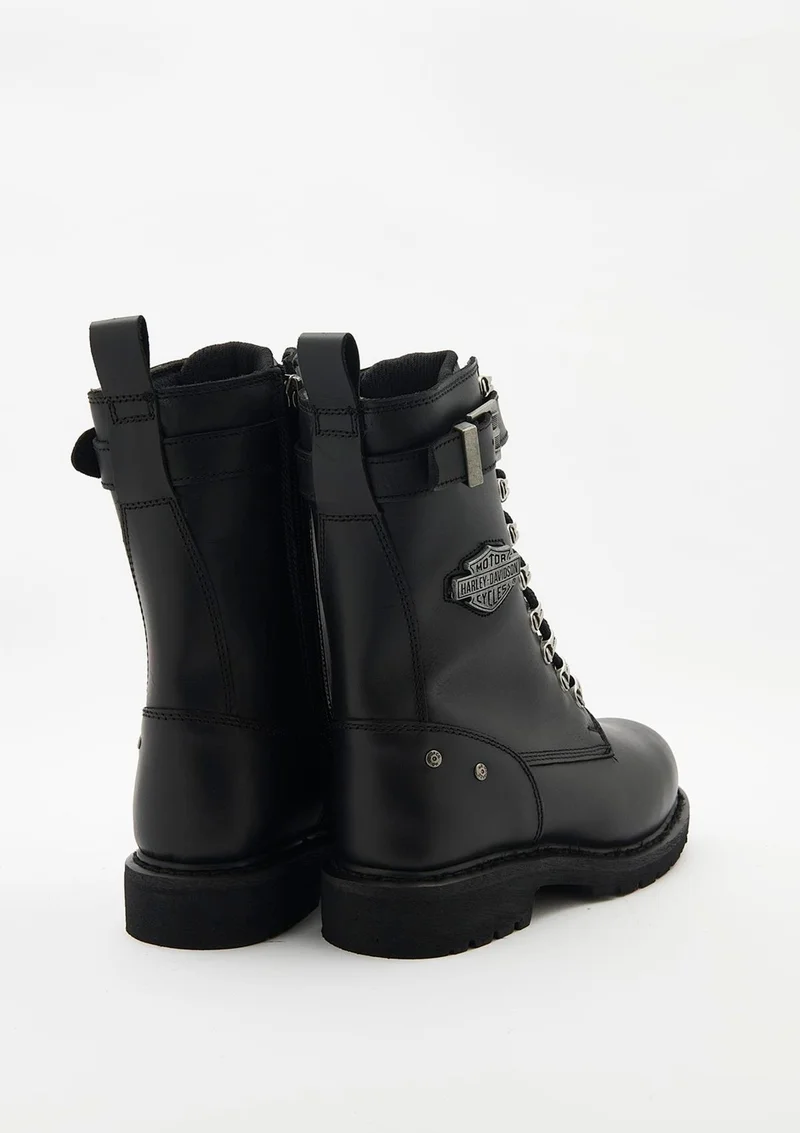 هارلي ديفيدسون Gladis Women's Black Leather Boots