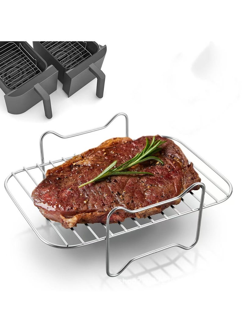 Air Fryer Baking Rack Metal Square/Round/Rectangle Oven Grill Racks Airfryer Accessories for Cosori,Instant Vortex,Gourmia,Foodi - Image 1