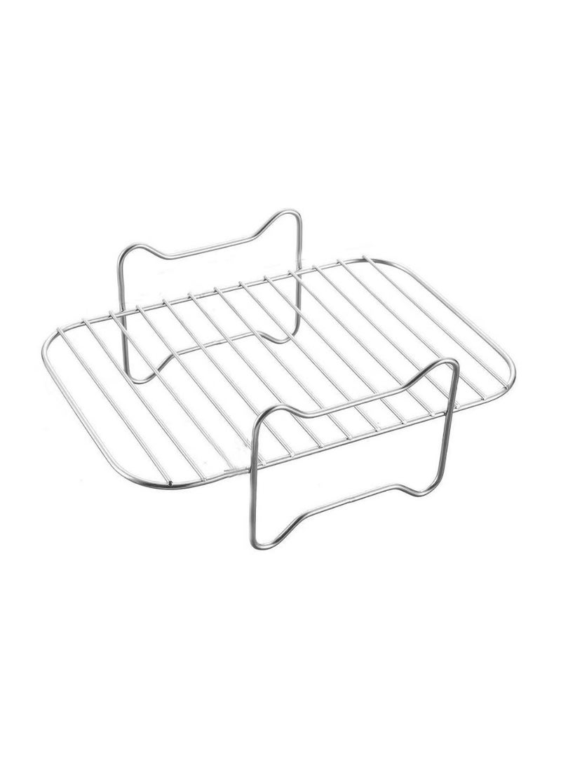 Air Fryer Baking Rack Metal Square/Round/Rectangle Oven Grill Racks Airfryer Accessories for Cosori,Instant Vortex,Gourmia,Foodi - Image 2