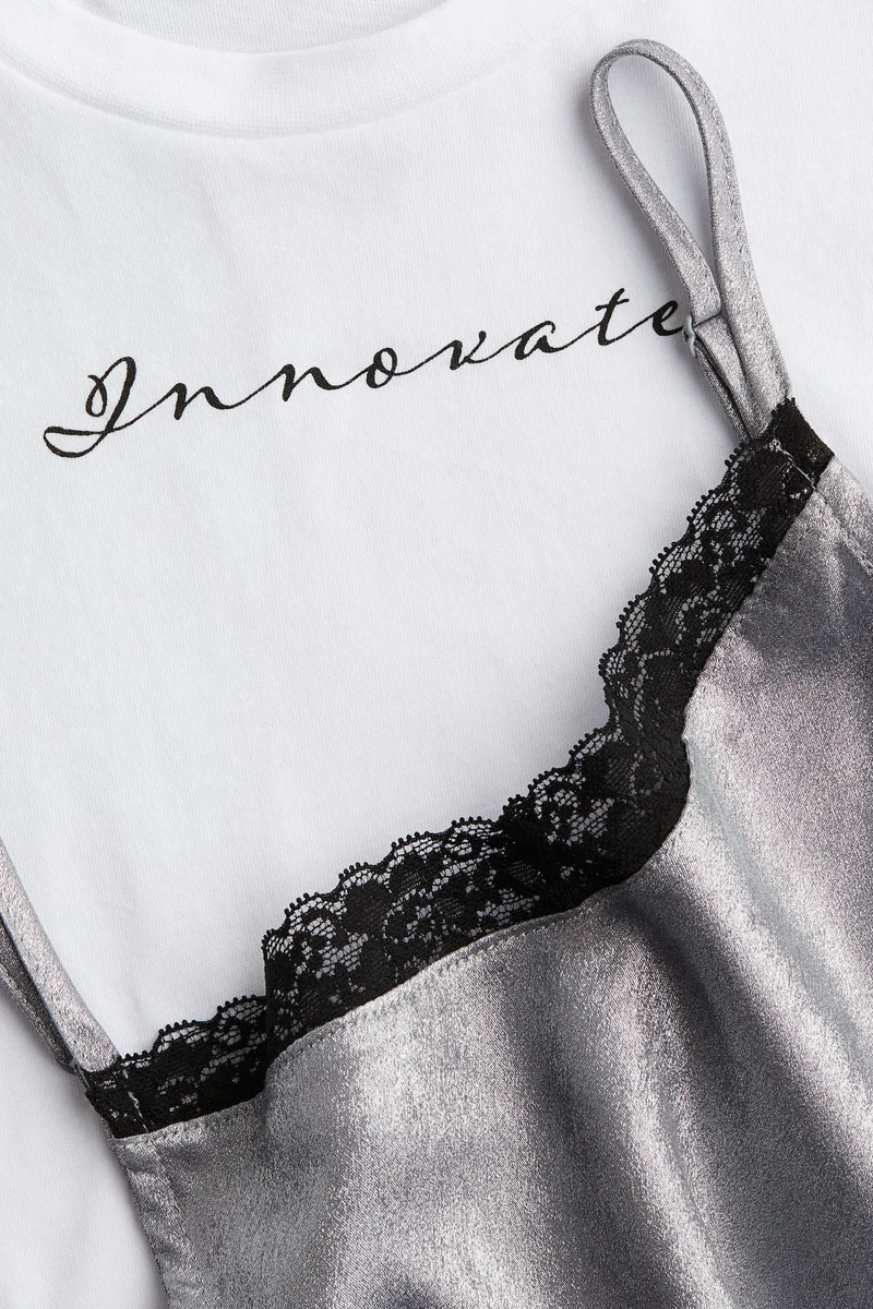 اتش اند ام 2-Piece Top And Dress Set