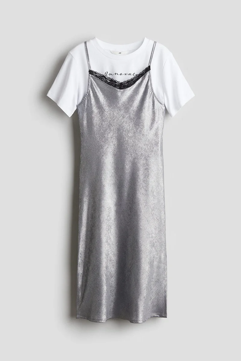 اتش اند ام 2-Piece Top And Dress Set