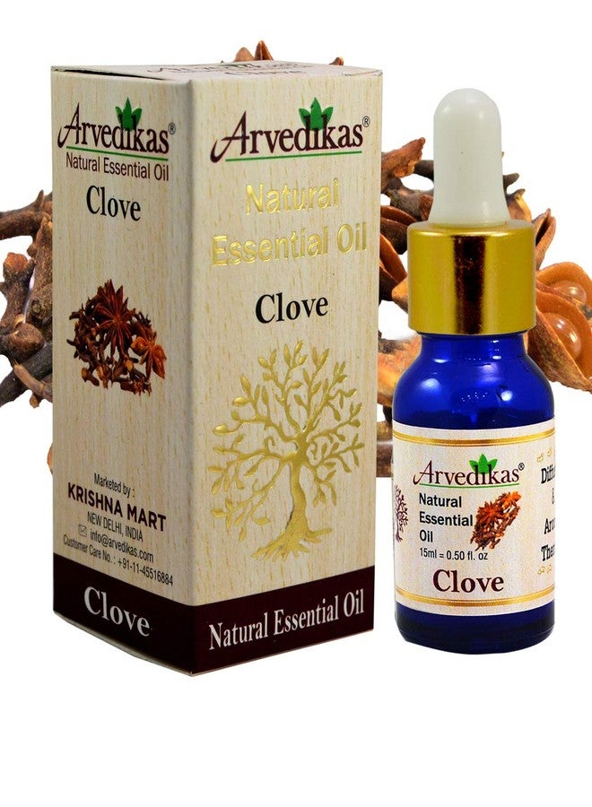 Arvedikas Natural Clove Essential Oil 100% Pure/Perfect Oil For Aromatherapy/Relaxation/Skin Therapy/Body & Hair/Face Oil 15Ml - Image 1