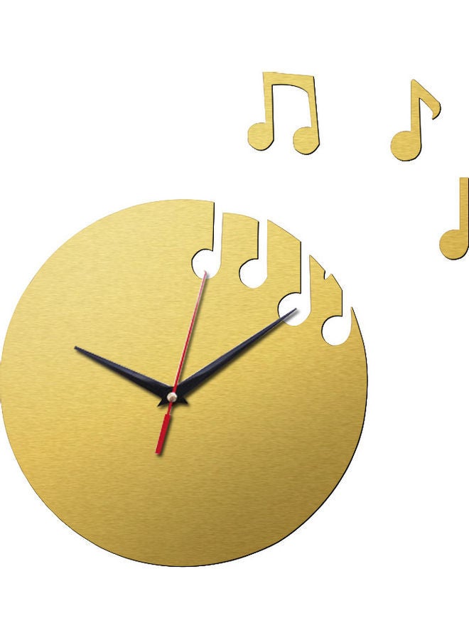 NIBEMINENT Acrylic Creative DIY Study Bedroom Craft Clock Yellow 30cm - Image 1