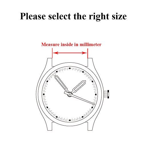 Berfine 18mm Black Calf Leather Watch Band Replacement,Extra Soft Watch Strap for Men Women - Image 3