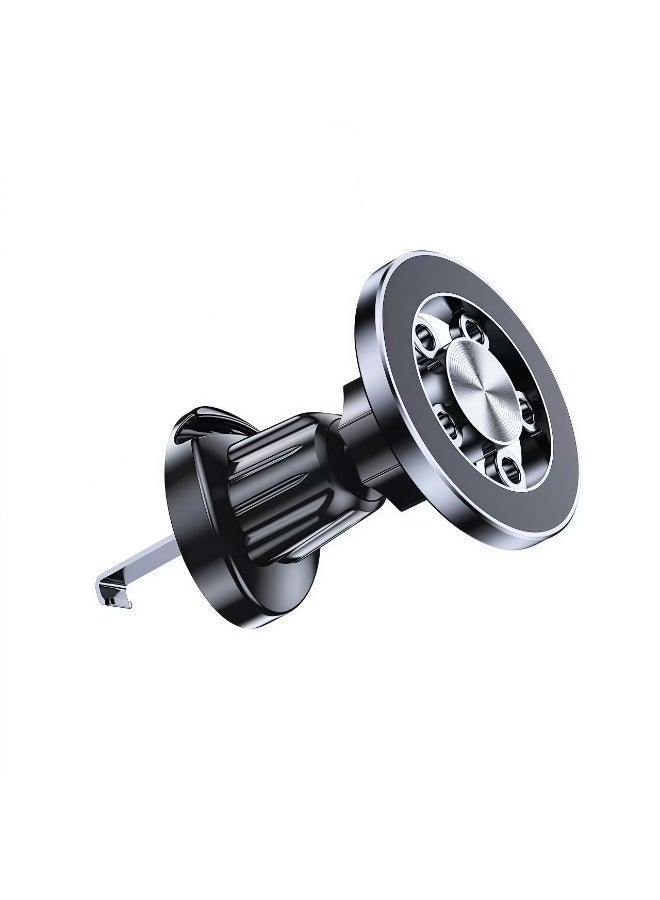 Magnetic car phone holder, air outlet friendly hook, strong magnet, one-handed operation, rotatable, suitable for various phones - Image 1