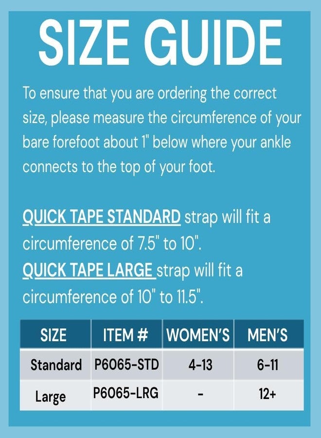 Pedifix Quick Tape Plantar Fasciitis Support Straps - Standard 3 Pack (White) - Pre-Cut Waterproof Foot Tape for Arch & Heel Pain Relief - Hypoallergenic, Latex-Free, Easy to Apply, Made in USA - Image 2