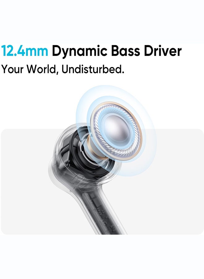realme Buds T200x TWS Earbuds with Mic 12.4mm Bass Drivers, 25dB ANC Pure Black - Image 5