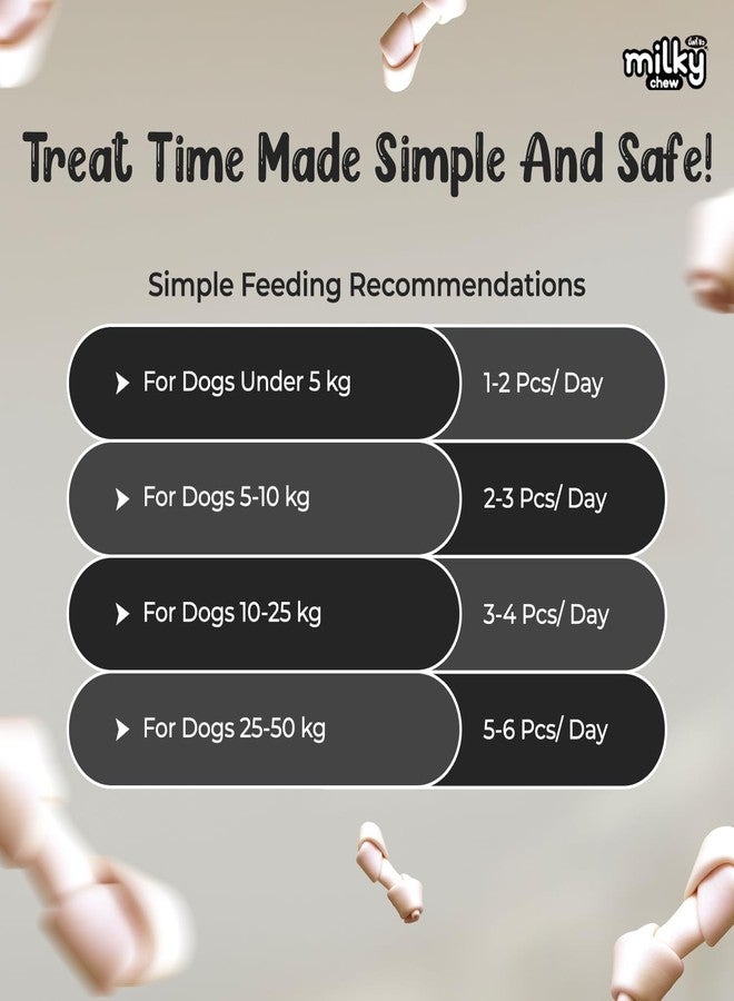 Dogaholic Milky Chew Knotted Bone Treats | 15 Long-Lasting Milk-Flavoured Bones for Dogs | Healthy Chews for Dental Health, Teething & Chewing Needs | Ideal for All Breeds & Life Stages - Image 5