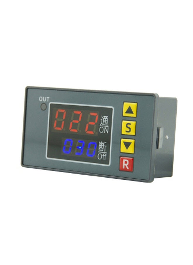 Generic Programmable Time Control Controller Digital Time Delay 1-way Relay Switch Active Output Auto Manual Trigger Operation Reserve External Trigger Interface  - Image 1